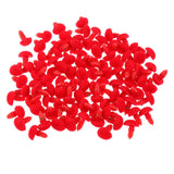 Maxbell 100pcs 12*14mm Triangle Velvet Safety Noses Buttons Eyes For DIY Bear Red