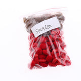 Maxbell 100pcs 12*14mm Triangle Velvet Safety Noses Buttons Eyes For DIY Bear Red