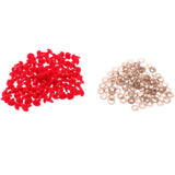 Maxbell 100pcs 12*14mm Triangle Velvet Safety Noses Buttons Eyes For DIY Bear Red