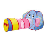 Maxbell Cartoon Elephant Tunnel Toy Pop Up Play Tent Tube Gift For Kids Crawl Tunnel