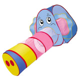 Maxbell Cartoon Elephant Tunnel Toy Pop Up Play Tent Tube Gift For Kids Crawl Tunnel