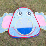 Maxbell Cartoon Elephant Tunnel Toy Pop Up Play Tent Tube Gift For Kids Crawl Tunnel