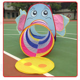 Maxbell Cartoon Elephant Tunnel Toy Pop Up Play Tent Tube Gift For Kids Crawl Tunnel