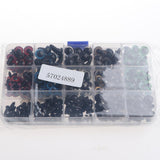 Maxbell 264 Pieces Plastic Safety Eyes with Washer Buckle for Teddy Bear Doll Soft Puppet DIY Crafts Supplies