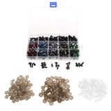 Maxbell 264 Pieces Plastic Safety Eyes with Washer Buckle for Teddy Bear Doll Soft Puppet DIY Crafts Supplies