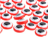 Maxbell 100 Pieces Safety Round Eyes with Sequins for Bear Doll DIY Making Red