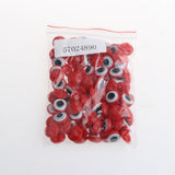 Maxbell 100 Pieces Safety Round Eyes with Sequins for Bear Doll DIY Making Red