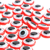 Maxbell 100 Pieces Safety Round Eyes with Sequins for Bear Doll DIY Making Red
