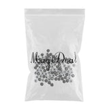 Maxbell 100 Pieces Safety Round Eyes with Sequins for Bear Doll DIY Making Black