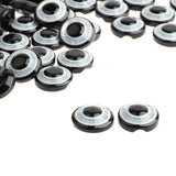 Maxbell 100 Pieces Safety Round Eyes with Sequins for Bear Doll DIY Making Black