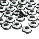 Maxbell 100 Pieces Safety Round Eyes with Sequins for Bear Doll DIY Making Black