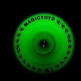 Maxbell K1 Spin Ball Alloy Professional KK Bearing YoYo Fluorescent Green