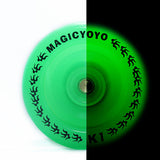 Maxbell K1 Spin Ball Alloy Professional KK Bearing YoYo Fluorescent Green