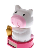 Maxbell Solar Powered Bobbling Toy Waving Hand Home/Office/Car Decor Ornament Pig