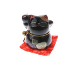 Maxbell 5pcs Waving Hand Fortune Cat Animal Statue Figure Toy Home Decoration #C