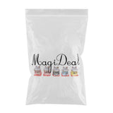 Maxbell 5pcs Waving Hand Fortune Cat Animal Statue Figure Toy Home Decoration #D