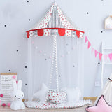 Maxbell Kids Bed Canopy with Mosquito Netting, Hanging Princess Play Tent - Star, L
