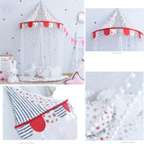 Maxbell Kids Bed Canopy with Mosquito Netting, Hanging Princess Play Tent - Star, L