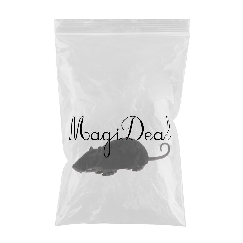 Maxbell Infrared RC Remote Control Moving Rat Animal Trick Scary Toy Black