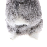 Maxbell Realistic Animal Figure Simulation Crouch Rabbit Toy Kid's Birthday Gift Gray
