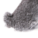 Maxbell Realistic Animal Figure Simulation Crouch Rabbit Toy Kid's Birthday Gift Gray