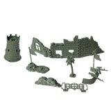 Maxbell Plastic Army Base Solider Accessories for Army Sand Scene Model Toy