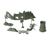Maxbell Plastic Army Base Solider Accessories for Army Sand Scene Model Toy