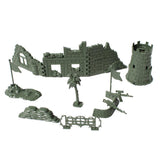 Maxbell Plastic Army Base Solider Accessories for Army Sand Scene Model Toy