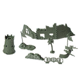 Maxbell Plastic Army Base Solider Accessories for Army Sand Scene Model Toy