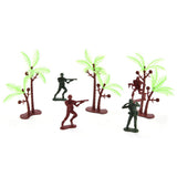 Maxbell 307 Piece Plastic Soldier 4cm Army Figures Playset Army Sand Scene Model Toy