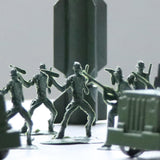 Maxbell 307 Piece Plastic Soldier 4cm Army Figures Playset Army Sand Scene Model Toy