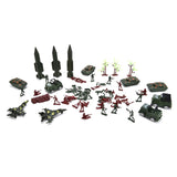 Maxbell 307 Piece Plastic Soldier 4cm Army Figures Playset Army Sand Scene Model Toy