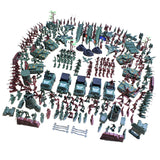 Maxbell 307 Piece Plastic Soldier 4cm Army Figures Playset Army Sand Scene Model Toy