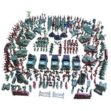 Maxbell 307 Piece Plastic Soldier 4cm Army Figures Playset Army Sand Scene Model Toy