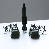 Maxbell 307 Piece Plastic Soldier 4cm Army Figures Playset Army Sand Scene Model Toy