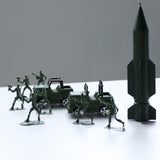 Maxbell 307 Piece Plastic Soldier 4cm Army Figures Playset Army Sand Scene Model Toy