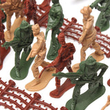 Maxbell 146 Piece Plastic Soldier 5cm Army Figures Playset for Army Sand Scene Model