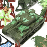Maxbell 146 Piece Plastic Soldier 5cm Army Figures Playset for Army Sand Scene Model
