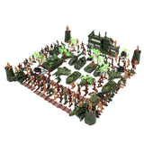 Maxbell 146 Piece Plastic Soldier 5cm Army Figures Playset for Army Sand Scene Model