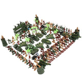 Maxbell 146 Piece Plastic Soldier 5cm Army Figures Playset for Army Sand Scene Model
