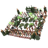 Maxbell 146 Piece Plastic Soldier 5cm Army Figures Playset for Army Sand Scene Model