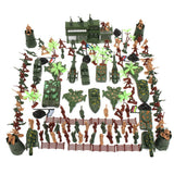 Maxbell 146 Piece Plastic Soldier 5cm Army Figures Playset for Army Sand Scene Model
