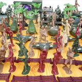 Maxbell 146 Piece Plastic Soldier 5cm Army Figures Playset for Army Sand Scene Model