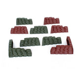 Maxbell 270 Piece Plastic Soldier 4cm Army Figures Playset Army Sand Scene Model Toy