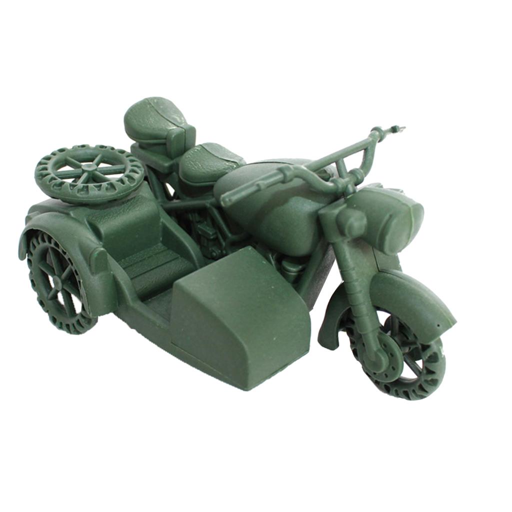 Maxbell Simulation Motorbike Vehicle Model for Army Sand Scene Model Accessories Toy