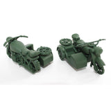 Maxbell Simulation Motorbike Vehicle Model for Army Sand Scene Model Accessories Toy
