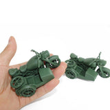 Maxbell Simulation Motorbike Vehicle Model for Army Sand Scene Model Accessories Toy