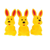 Maxbell 4 Pieces Cute Rubber Squeaky Rabbit Family Kids Baby Toddler Bathing Toy