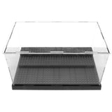 Maxbell Large Plastic Blocks Storage Box Anime Figures Cars Display Stand Black