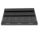 Maxbell Large Plastic Blocks Storage Box Anime Figures Cars Display Stand Black